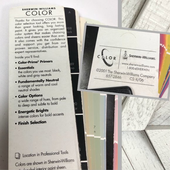 Vnt 2001 Sherwin Williams Paint Sample Swatch - Picture 3 of 13